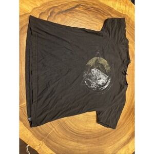 Plazmalab Graphic T-Shirt Men's Size XL Black Surreal Art Festival Streetwear